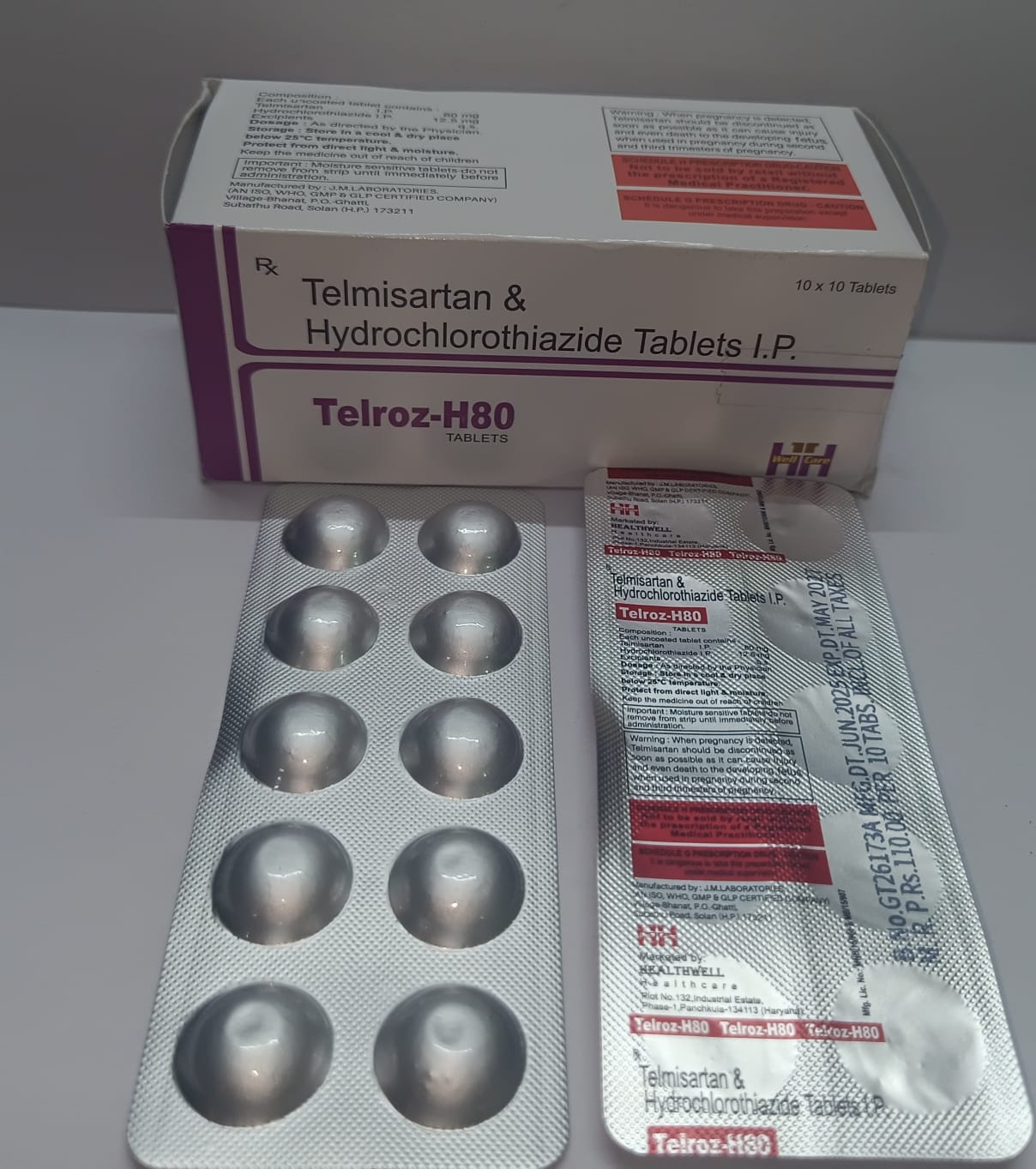 Pharmaceutical tablets in blister pack